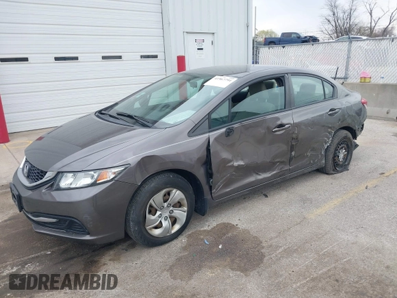 2013 Honda Civic LX with VIN 19XFB2F50DE066189, listed as a IAAI auction lot 41967791 with 75,900 mi miles and . Bid and sale history available at DreamBid. Image 18.