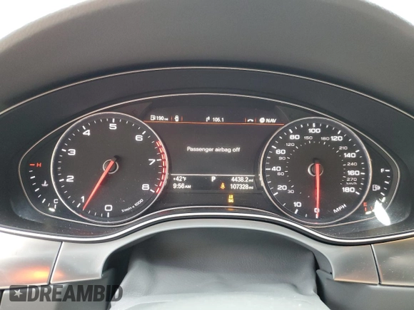 2014 Audi A7 Premium Plus z VIN WAUWGAFC1EN068294, wystawiony jako Copart lot #42305475 z przebiegiem 107 328 mil mil oraz Szkoda całkowita • Salvage title. Historia ofert i sprzedaży dostępna na DreamBid. Obrazek 9.