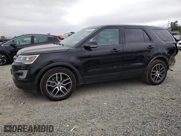 2016 Ford Explorer Sport with VIN 1FM5K8GT4GGB72866, listed as a Copart auction lot 59406495 with 111,306 mi miles and Salvage title. Bid and sale history available at DreamBid. Image 1.
