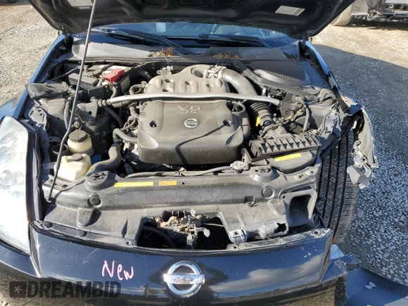 2005 Nissan 350Z 35th Anniversary Edition с VIN JN1AZ34D55M603330, выставлен на аукционе Copart как лот 48252545 с пробегом 205 922 миль миль и Списание • Salvage title. История ставок и продаж доступна на DreamBid. Изображение 11.