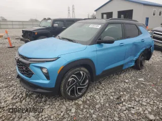 2025 Chevrolet TrailBlazer RS with VIN KL79MTSL9SB024984, listed as a Copart auction lot 84863484 with 1,488 mi miles and Salvage Title. Bid and sale history available at carsss.com. Image 1.