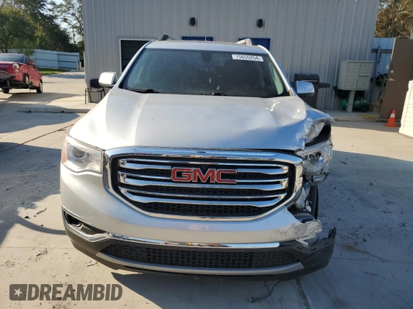 2017 GMC Acadia SLT with VIN 1GKKNMLAXHZ196823, listed as a Copart auction lot 75655254 with 57,257 mi miles and Salvage Title. Bid and sale history available at carsss.com. Image 5.