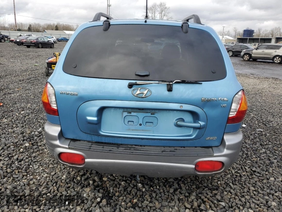 2004 Hyundai Santa Fe GLS with VIN KM8SC73D84U836947, listed as a Copart auction lot 43819265 with 153,487 mi miles and Salvage Title. Bid and sale history available at carsss.com. Image 6.