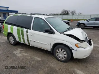 2007 Chrysler Town & Country LWB Touring with VIN 2A4GP54L67R302849, listed as a Copart auction lot 80925034 with 120,258 mi miles and Non Repairable. Bid and sale history available at carsss.com. Image 4.