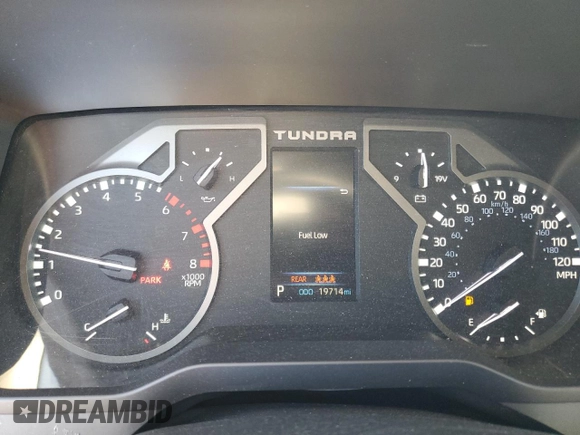 2023 Toyota Tundra 2WD SR5 with VIN 5TFLA5AA6PX026179, listed as a Copart auction lot 49860345 with 19,714 mi miles and Salvage Title. Bid and sale history available at carsss.com. Image 9.