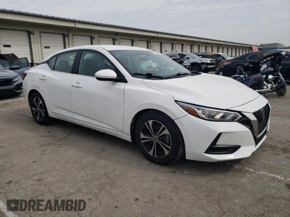 2021 Nissan Sentra SV with VIN 3N1AB8CV3MY274098, listed as a Copart auction lot 53287935 with 65,284 mi miles and Salvage title. Bid and sale history available at DreamBid. Image 4.