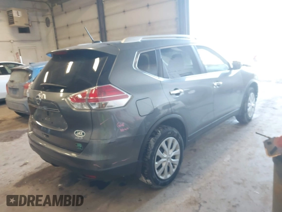 2016 Nissan Rogue SV with VIN KNMAT2MVXGP724616, listed as a IAAI auction lot 41561439 with 146,898 mi miles. Bid and sale history available at carsss.com. Image 4.