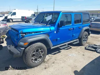 2021 Jeep Wrangler Unlimited Willys with VIN 1C4HJXDN0MW737796, listed as a IAAI auction lot 41733946 with 44,281 mi miles and . Bid and sale history available at DreamBid. Image 16.