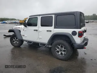 2019 Jeep Wrangler Unlimited Rubicon with VIN 1C4HJXFG8KW678265, listed as a Copart auction lot 57700695 with 120,950 mi miles and Salvage title. Bid and sale history available at DreamBid. Image 2.