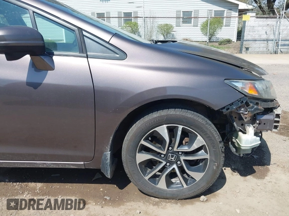 2014 Honda Civic Sedan EX with VIN 19XFB2F87EE082739, listed as a IAAI auction lot 42017492 with 158,988 mi miles. Bid and sale history available at carsss.com. Image 18.