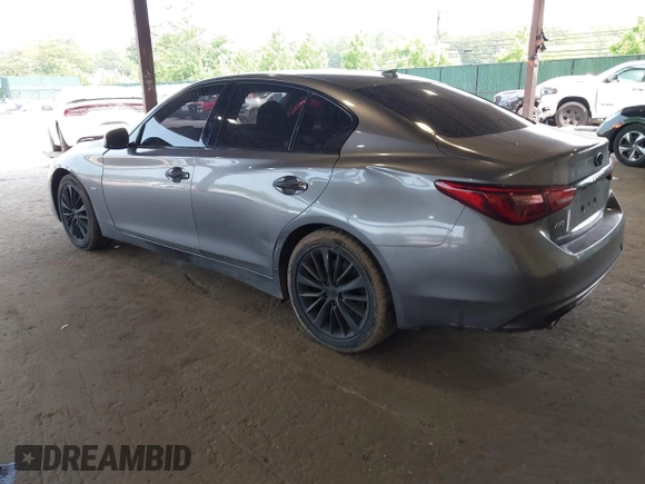 2019 Infiniti Q50 Luxe z VIN JN1EV7AR8KM594171, wystawiony jako IAAI lot #42428037 z przebiegiem 70 086 mil mil oraz . Historia ofert i sprzedaży dostępna na DreamBid. Obrazek 3.