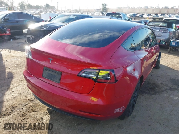 2022 Tesla Model 3 with VIN 5YJ3E1EA1NF288903, listed as a IAAI auction lot 41610215 with 96,050 mi miles and . Bid and sale history available at DreamBid. Image 4.