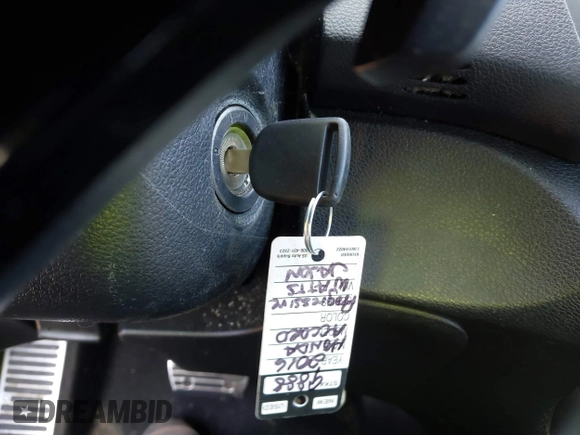 2016 Honda Accord Sport with VIN 1HGCR2F54GA046664, listed as a IAAI auction lot 41411966 with 201,046 mi miles and . Bid and sale history available at DreamBid. Image 11.