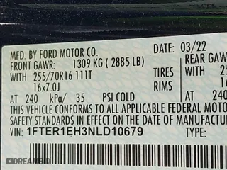 2022 Ford Ranger XL with VIN 1FTER1EH3NLD10679, listed as a IAAI auction lot 41963271 with 29,043 mi miles. Bid and sale history available at carsss.com. Image 9.