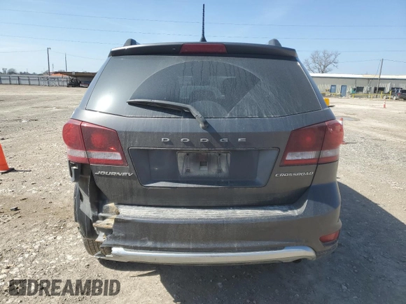 2019 Dodge Journey Crossroad with VIN 3C4PDCGBXKT798802, listed as a Copart auction lot 44128535 with 92,053 mi miles and Salvage Title. Bid and sale history available at DreamBid. Image 6.