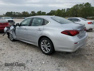 2018 Infiniti Q70 Luxe with VIN JN1BY1AR5JM220722, listed as a Copart auction lot 83309374 with 67,543 mi miles and Salvage title. Bid and sale history available at DreamBid. Image 2.