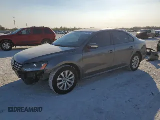 2014 Volkswagen Passat S with VIN 1VWAS7A3XEC101243, listed as a Copart auction lot 43399135 with 103,464 mi miles and Salvage Title. Bid and sale history available at carsss.com. Image 1.