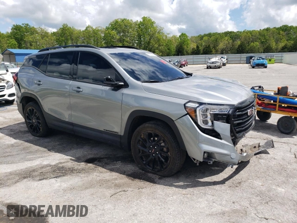 2024 GMC Terrain SLT с VIN 3GKALVEG1RL362583, выставлен на аукционе Copart как лот 55994745 с пробегом 27 120 миль миль и Списание • Salvage title. История ставок и продаж доступна на DreamBid. Изображение 4.