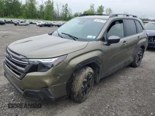 2025 Subaru Forester Premium z VIN JF2SLDDC4SH443673, wystawiony jako Copart lot #62742775 z przebiegiem Nie podano mil oraz Szkoda całkowita • Salvage title. Historia ofert i sprzedaży dostępna na DreamBid. Obrazek 1.