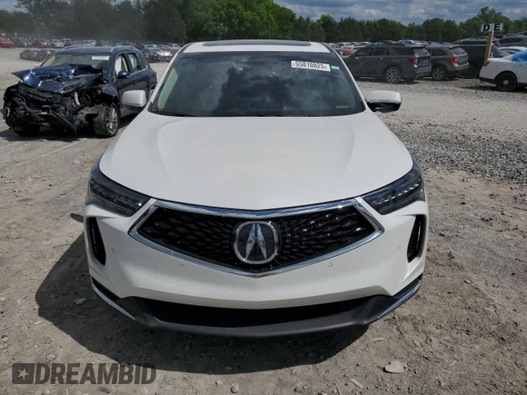 2024 Acura RDX Technology with VIN 5J8TC2H52RL007013, listed as a Copart auction lot 55810825 with 33,050 mi miles and Salvage title. Bid and sale history available at DreamBid. Image 5.