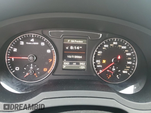 2016 Audi Q3 Prestige with VIN WA1FFCFSXGR011641, listed as a Copart auction lot 74736744 with 52,431 mi miles and Non repairable. Bid and sale history available at DreamBid. Image 9.