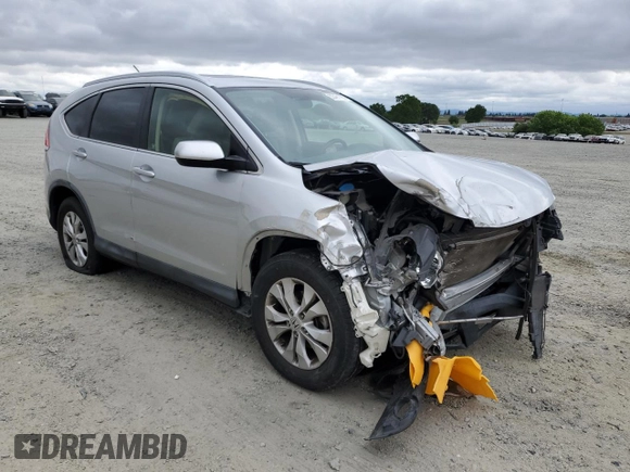 2012 Honda CR-V EX-L with VIN JHLRM3H73CC005116, listed as a Copart auction lot 53491795 with 184,949 mi miles and Clean Title. Bid and sale history available at carsss.com. Image 4.