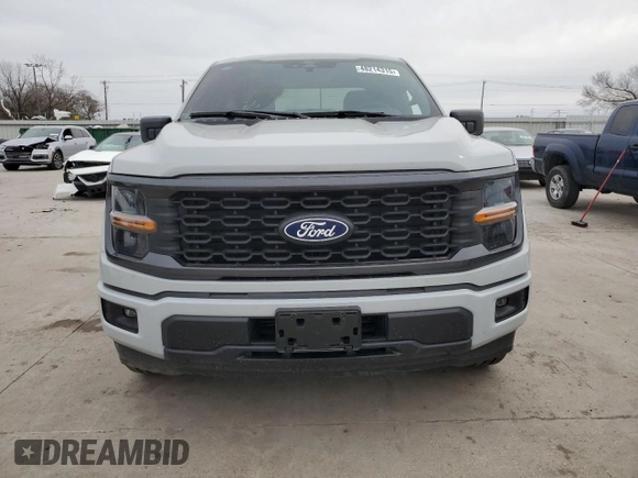 2024 Ford F-150 STX with VIN 1FTEW2KP7RKE61336, listed as a Copart auction lot 48214315 with Not Provided miles and Salvage Title. Bid and sale history available at carsss.com. Image 5.