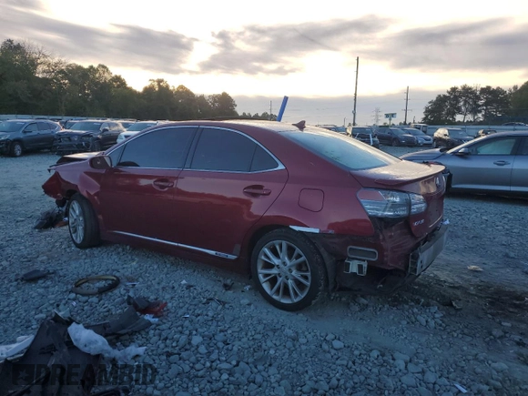 2010 Lexus HS with VIN JTHBB1BA1A2029767, listed as a Copart auction lot 75649754 with Not Provided miles and Salvage Title. Bid and sale history available at carsss.com. Image 2.