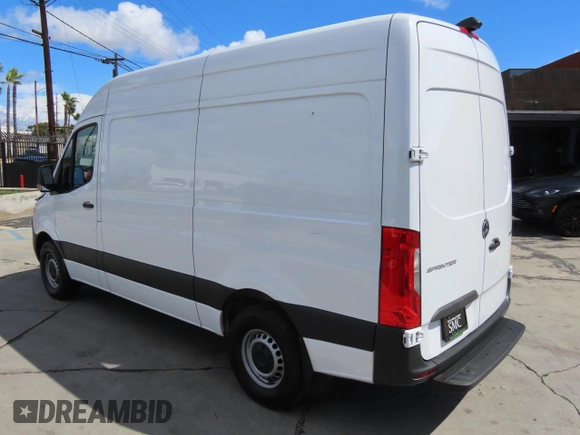 2023 Mercedes-Benz Sprinter with VIN W1Y4NBHY5PT139828, listed as a Copart auction lot 49844365 with 14,601 mi miles and Salvage Title. Bid and sale history available at DreamBid. Image 4.