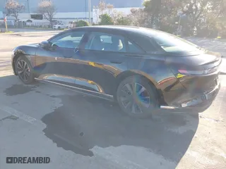 2025 Lucid Air Pure with VIN 50EA1PGA7SA004788, listed as a IAAI auction lot 41518561 with 1,872 mi miles. Bid and sale history available at carsss.com. Image 3.