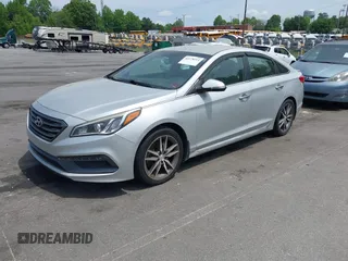 2015 Hyundai Sonata Sport with VIN 5NPE34AB1FH093398, listed as a IAAI auction lot 42178214 with 172,018 mi miles and . Bid and sale history available at carsss.com. Image 17.