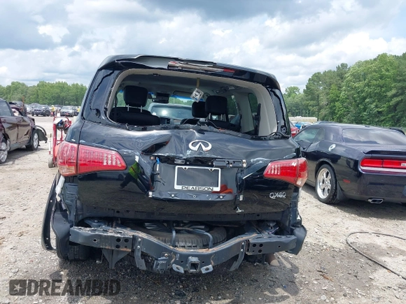 2017 Infiniti QX80 Signature Edition with VIN JN8AZ2NE9H9152154, listed as a IAAI auction lot 42457572 with 108,080 mi miles and . Bid and sale history available at DreamBid. Image 17.