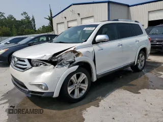 2012 Toyota Highlander Limited with VIN 5TDYK3EH1CS079936, listed as a Copart auction lot 59161495 with 159,707 mi miles and Salvage title. Bid and sale history available at DreamBid. Image 1.