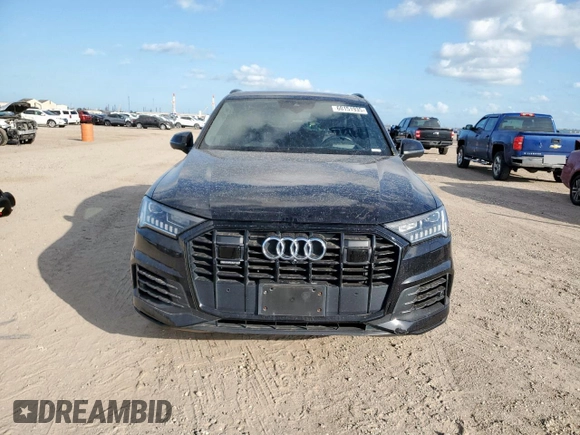 2021 Audi Q7 Prestige z VIN WA1VXAF74MD027951, wystawiony jako Copart lot #60151935 z przebiegiem Nie podano mil oraz Szkoda całkowita • Salvage title. Historia ofert i sprzedaży dostępna na DreamBid. Obrazek 5.