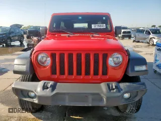 2020 Jeep Wrangler Unlimited Black and Tan with VIN 1C4HJXDG1LW189503, listed as a Copart auction lot 52196645 with 135,305 mi miles and Salvage title. Bid and sale history available at DreamBid. Image 5.