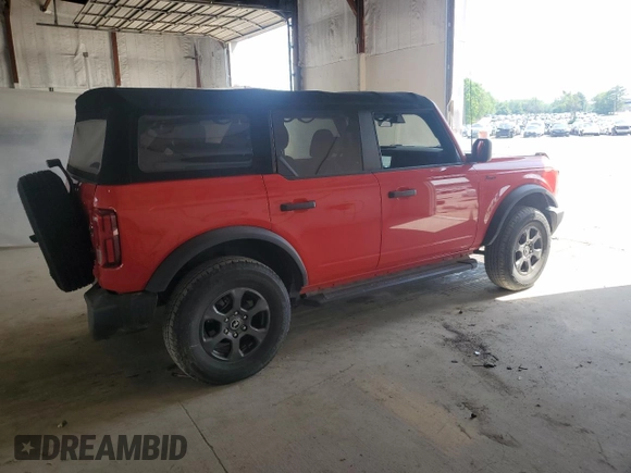 2021 Ford Bronco z VIN 1FMDE5BH5MLB06205, wystawiony jako Copart lot #56503275 z przebiegiem 45 287 mil mil oraz Szkoda całkowita • Salvage title. Historia ofert i sprzedaży dostępna na DreamBid. Obrazek 3.