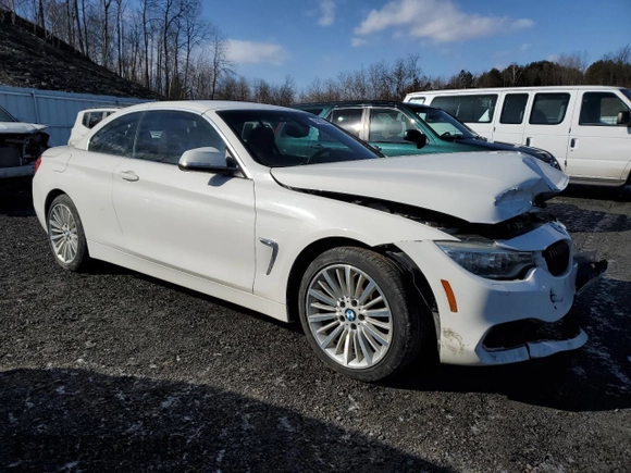 2014 BMW 4 Series 428i xDrive with VIN WBA3T1C54EPS98016, listed as a Copart auction lot 43812335 with 57,634 mi miles and Salvage Title. Bid and sale history available at carsss.com. Image 4.