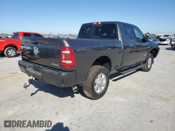 2023 Ram 2500 Big Horn with VIN 3C6UR5DL9PG530473, listed as a Copart auction lot 48253615 with 29,549 mi miles and Salvage title. Bid and sale history available at DreamBid. Image 3.