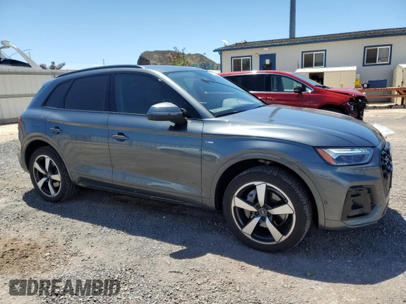 2023 Audi Q5 S line Prestige with VIN WA1FAAFY3P2055352, listed as a Copart auction lot 48815035 with 17,863 mi miles and Salvage title. Bid and sale history available at DreamBid. Image 4.