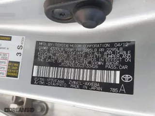 2012 Toyota Prius v Two with VIN JTDZN3EU5C3133426, listed as a IAAI auction lot 41364865 with 176,958 mi miles. Bid and sale history available at carsss.com. Image 9.