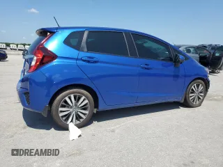 2015 Honda Fit EX-L with VIN 3HGGK5H83FM745753, listed as a Copart auction lot 61916175 with 76,305 mi miles and Salvage title. Bid and sale history available at DreamBid. Image 3.