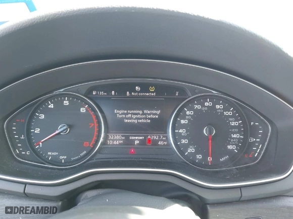 2018 Audi A4 Premium with VIN WAUKMAF49JA084308, listed as a IAAI auction lot 41598408 with 32,380 mi miles. Bid and sale history available at carsss.com. Image 7.