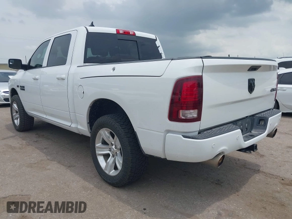 2015 Ram 1500 Sport with VIN 1C6RR7MT0FS544500, listed as a IAAI auction lot 42433797 with 184,806 mi miles and . Bid and sale history available at DreamBid. Image 3.