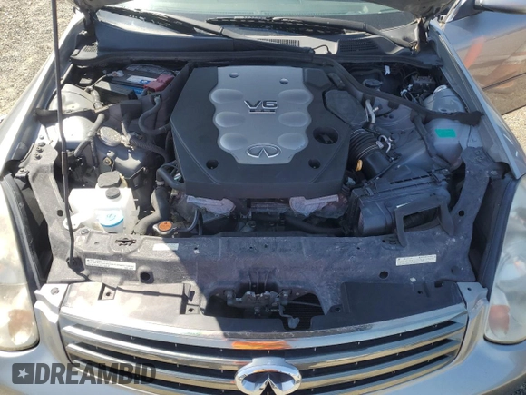 2006 Infiniti G35 with VIN JNKCV51E76M511100, listed as a Copart auction lot 55010345 with 166,936 mi miles and Salvage Title. Bid and sale history available at DreamBid. Image 11.
