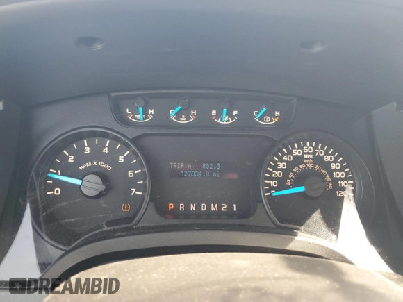 2013 Ford F-150 XL with VIN 1FTFX1CF4DKF89981, listed as a Copart auction lot 49700395 with 127,034 mi miles and Salvage Title. Bid and sale history available at carsss.com. Image 9.