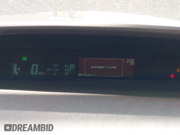2012 Toyota Prius One z VIN JTDKN3DU4C1562832, wystawiony jako IAAI lot #42148967 z przebiegiem 264 211 mil mil oraz . Historia ofert i sprzedaży dostępna na DreamBid. Obrazek 7.