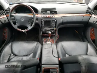2001 Mercedes-Benz S-Class with VIN WDBNG75J01A212659, listed as a Copart auction lot 66066594 with 0 mi miles and Salvage Title. Bid and sale history available at carsss.com. Image 8.