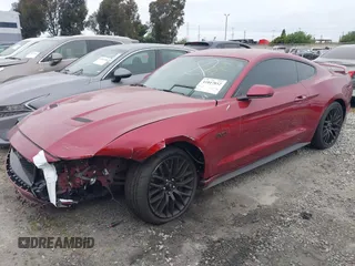 2019 Ford Mustang GT with VIN 1FA6P8CF8K5168730, listed as a IAAI auction lot 41847852 with 42,876 mi miles. Bid and sale history available at carsss.com. Image 2.