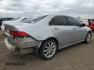 2006 Acura TSX Navi with VIN JH4CL96976C034263, listed as a Copart auction lot 47237645 with 0 mi miles and Salvage Title. Bid and sale history available at carsss.com. Image 3.