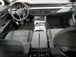 2024 Audi S8 with VIN WAULSAF89RN015605, listed as a Copart auction lot 51800405 with 2,274 mi miles and Salvage Title. Bid and sale history available at DreamBid. Image 8.